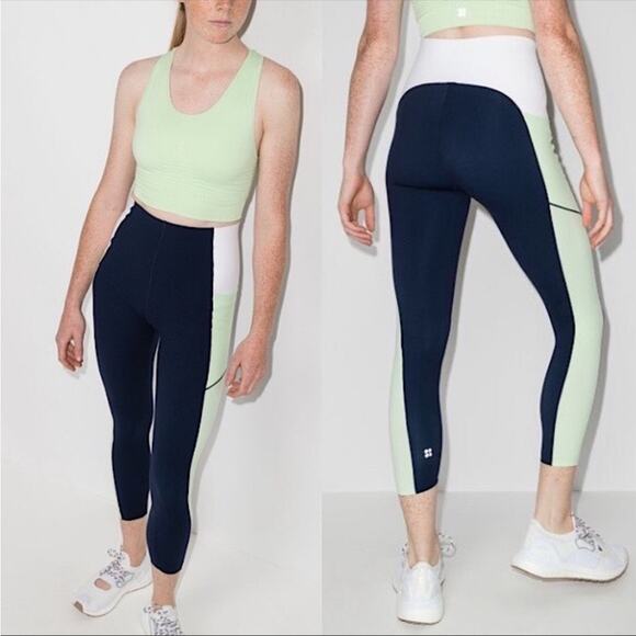 Sweaty‎ Betty Power Leggings small blue - Picture 1 of 5